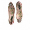 Scarpe décolleté con tacco in cristallo floreale rosa - EU36/US5.5