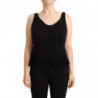 Canotta casual senza maniche in cotone nero - IT2 - S