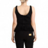 Canotta casual senza maniche in cotone nero - IT2 - S