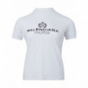 T-shirt in viscosa bianca con logo nero - M