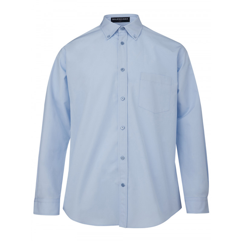 Camicia Oxford in cotone blu - 39