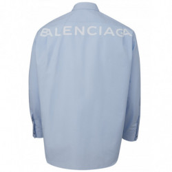 Camicia Oxford in cotone blu - 39