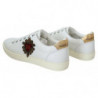 Scarpe casual da ginnastica basse con cuore in pelle bianca - EU40/US7