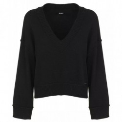 Maglione in poliestere nero...
