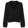 Maglione in poliestere nero - L