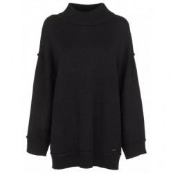 Maglione in poliestere nero...