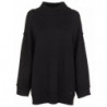Maglione in poliestere nero - M