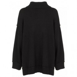 Maglione in poliestere nero - M