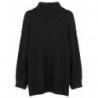 Maglione in poliestere nero - M