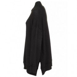 Maglione in poliestere nero - M