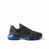 Scarpe da ginnastica basse in maglia di gomma nera blu - EU40/US7