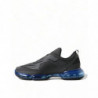 Scarpe da ginnastica basse in maglia di gomma nera blu - EU40/US7