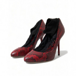 Scarpe décolleté calzini pizzo pelle Ayers rossa - EU36.5/US6