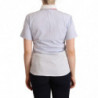 Polo con colletto a maniche corte in cotone azzurro - IT46-XL