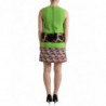 Abito a trapezio a pannelli senza maniche verde mela - IT36 - XS