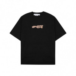 Maglietta in cotone nero - XL