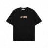 Maglietta in cotone nero - XL