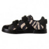 Scarpe da ginnastica gomma scamosciata zebrata bianca nera - EU44/US11