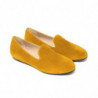 Scarpa piatta in pelle di vitello gialla - EU39/US9