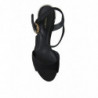 Scarpe sandali cinturino alla caviglia cristalli neri - EU35/US4.5