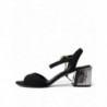 Scarpe sandali cinturino alla caviglia cristalli neri - EU35/US4.5