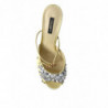 Sandali Mary Janes in cristallo satinato giallo - EU39/US8.5