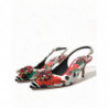 Scarpe tacco décolleté cinturino cristallo pelle multicolore - EU39