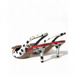 Scarpe tacco décolleté cinturino cristallo pelle multicolore - EU39