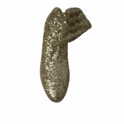 Scarpe elasticizzate stivaletti corti paillettes dorate - EU41/US10.5