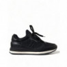 Scarpe da ginnastica in pelle con pizzo floreale nero - EU36/US5.5