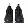 Scarpe da ginnastica in pelle con pizzo floreale nero - EU36/US5.5