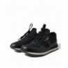 Scarpe da ginnastica in pelle con pizzo floreale nero - EU36/US5.5