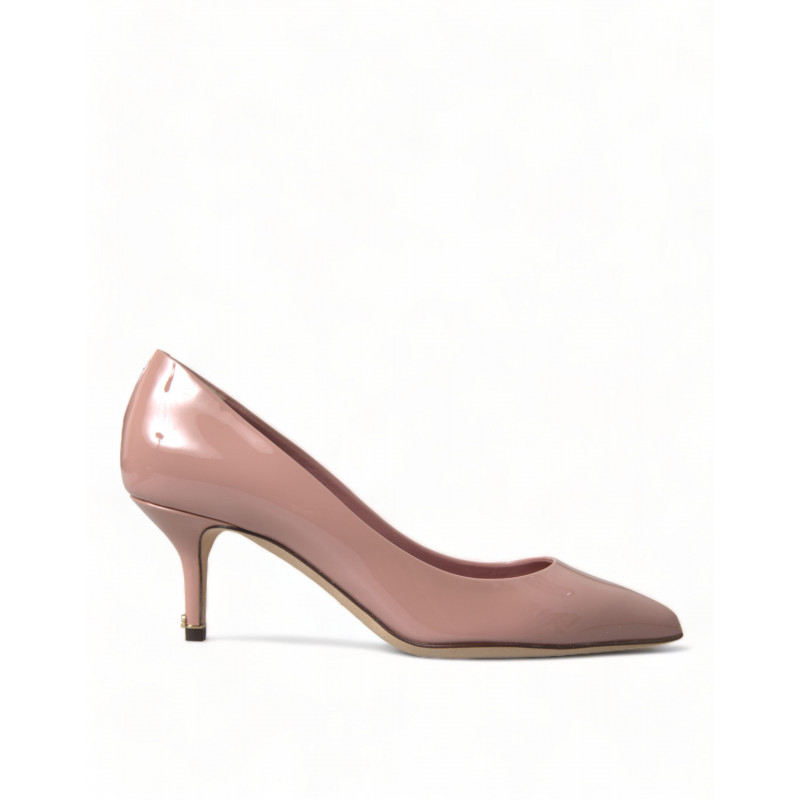 Scarpe con tacco décolleté in vernice rosa - EU38.5/US8