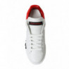 Scarpe da ginnastica basse da donna lacci bianchi rossi - EU36/US5.5