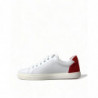 Scarpe da ginnastica basse in pelle bianca rossa - EU36/US5.5