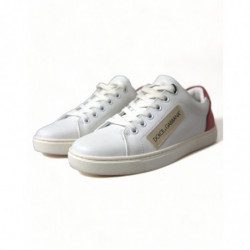 Scarpe da ginnastica basse in pelle rosa bianca - EU35/US4.5
