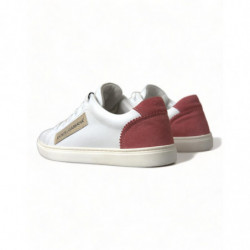 Scarpe da ginnastica basse in pelle rosa bianca - EU35/US4.5