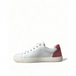 Scarpe da ginnastica basse in pelle rosa bianca - EU35/US4.5