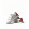 Scarpe da ginnastica basse in pelle rosa bianca - EU35/US4.5