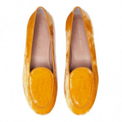 Scarpa piatta in pelle di vitello gialla - EU37.5/US7.5