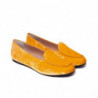 Scarpa piatta in pelle di vitello gialla - EU41/US11