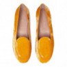 Scarpa piatta in pelle di vitello gialla - EU40/US10