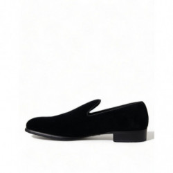 Mocassini in velluto nero Scarpe eleganti formali - EU45/US12