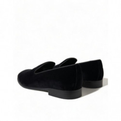 Mocassini in velluto nero Scarpe formali - EU45/US12