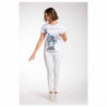 Top e T-shirt in viscosa bianca - L