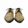 Scarpe eleganti derby decorate in oro nero - EU45/US12