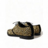 Scarpe eleganti derby decorate in oro nero - EU45/US12