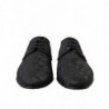 Scarpe eleganti derby stringate jacquard nere - EU43.5/US10.5