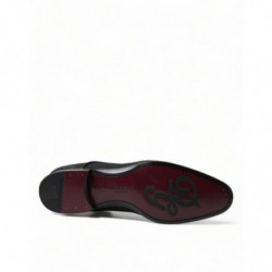 Scarpe eleganti derby stringate jacquard nere - EU43.5/US10.5