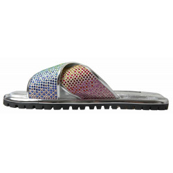 Ciabatte argento scintillanti Dolce & Gabbana - EU43/US10